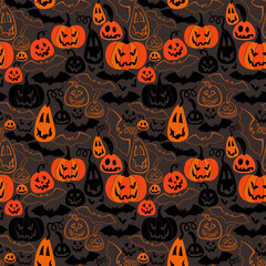 seamless pattern halloween background