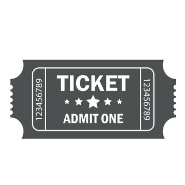 Vector ticket. Vector flat ticket illustration. ticket icon