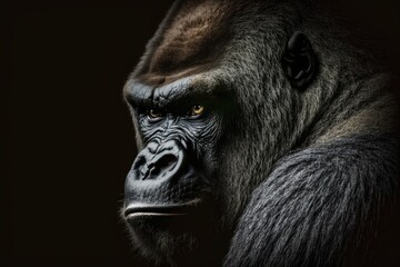 Obraz premium A picture of a gorilla. Generative AI
