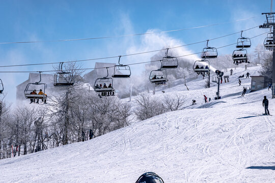 Winter And Snow Scenery Near Beech Mountain North Carolina