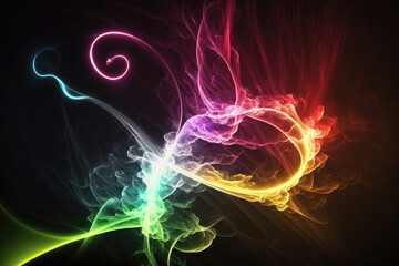 abstract smoke background created with Generative AI technology