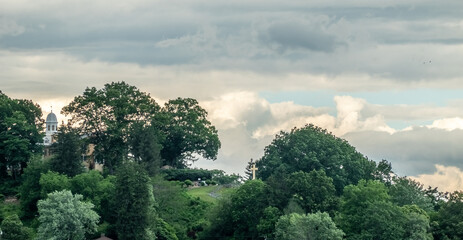 Obraz premium beautiful nature scenes around lake junaluska north carolina