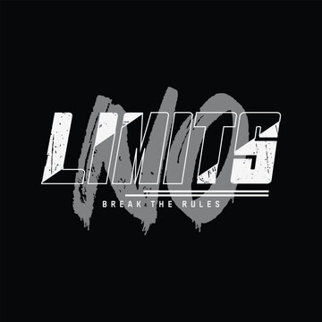 No limit t-shirt and apparel design