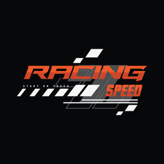 Obraz premium Racing t-shirt and apparel design