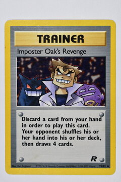 Pokemon Trading Card, Imposter Oak's Revenge.