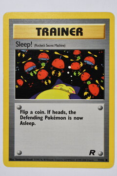 Pokemon Trading Card, Sleep!