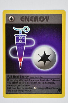 Pokemon Trading Card, Full Heal Energy.