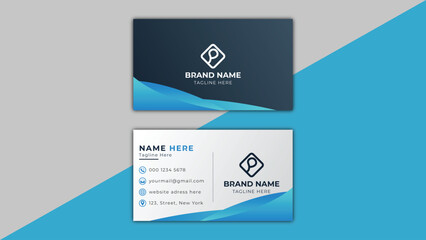 Modern Business Card Template Simple Design.