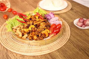 Dishes made from dried squid bring to taste