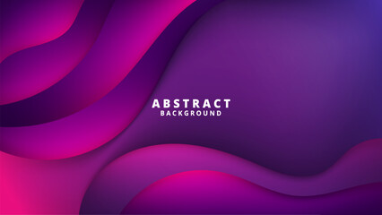 Abstract Gradient Dark Purple liquid background. Modern background design. Dynamic Waves. Fluid shapes composition. Fit for website, banners, brochure, posters