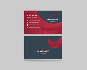 Creative and modern business card template. Elegant luxury design. Professional business card design template.