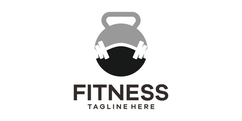 fitness logo design simple icon vector illustration