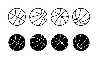 Obraz premium Basketball icon vector for web and mobile app. Basketball ball sign and symbol