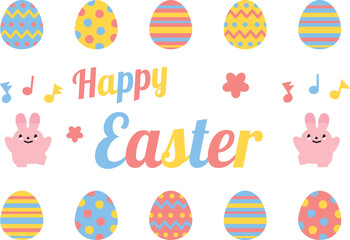 イースターのフレーム_文字あり