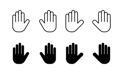 Fototapeta premium Hand icon vector for web and mobile app. hand sign and symbol. hand gesture