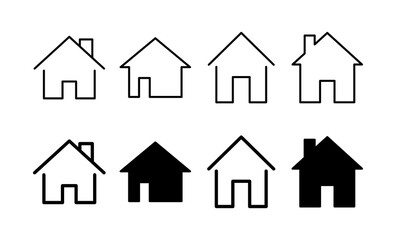 House icon vector for web and mobile app. Home sign and symbol
