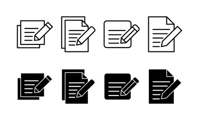 Note icon vector for web and mobile app. notepad sign and symbol