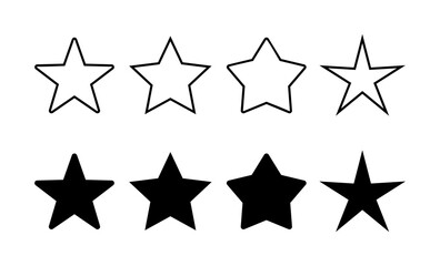 Star Icon vector for web and mobile app. rating sign and symbol. favourite star icon