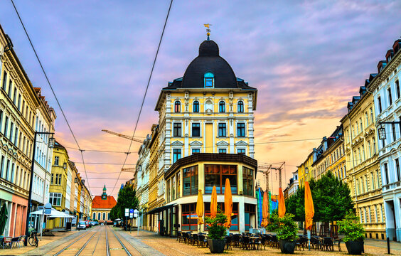 Street in the old town of Goerlitz in Germany