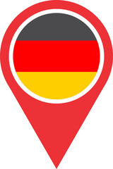 Pin mark location of Germany 2023031137