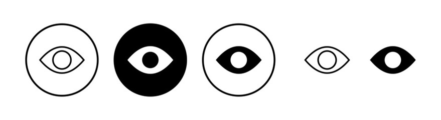 Eye icon vector illustration. Eye sign and symbol. Look and Vision icon.