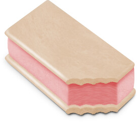 아이스크림 샌드-딸기