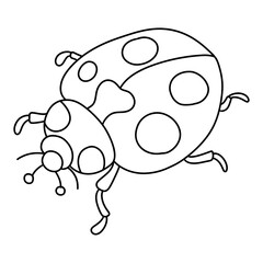 single ladybug insect animal, Spring Season illustration Element