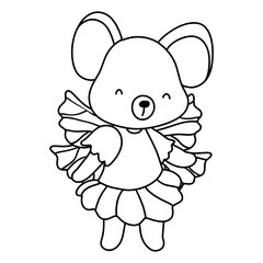 cute fairy animal, Spring Season illustration Element