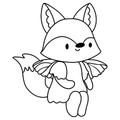 cute fairy animal, Spring Season illustration Element