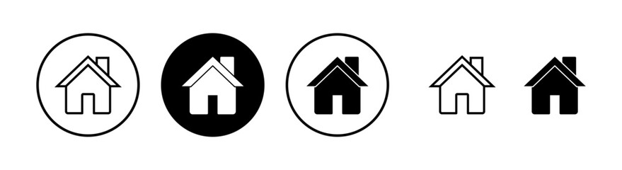 Home icon vector illustration. House sign and symbol