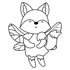 cute fairy animal, Spring Season illustration Element