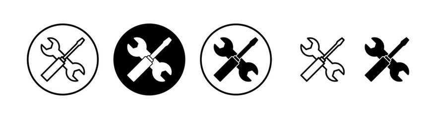 Repair tools icon vector illustration. tool sign and symbol. setting icon. Wrench and screwdriver. Service