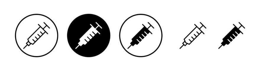 Syringe icon vector illustration. injection sign and symbol. vaccine icon