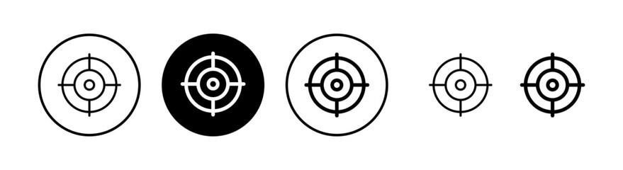 Target icon vector illustration. goal icon vector. target marketing sign and symbol