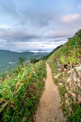 Trail around the mountains in Hang Kia-Pa Co commune in Son La province, Vietnam