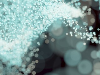 3Dで描かれた躍動感のあるキラキラした光の粒