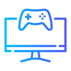 Computer gradient icon