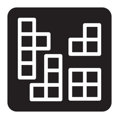 Tetris glyph icon