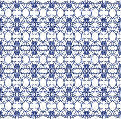 seamless pattern with blue elements