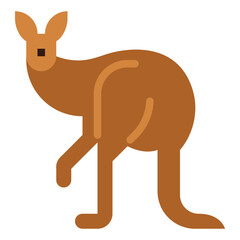 kangaroo flat icon style © smalllike