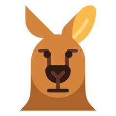 kangaroo flat icon style © smalllike