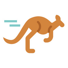 kangaroo flat icon style © smalllike