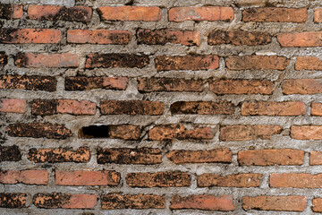 Red brick wall texture background