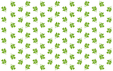 An abstract vector illustration of a clover leaf as a background for Saint Patrick’s day