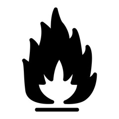 fire glyph icon