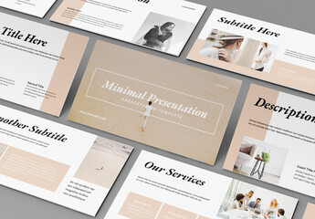 Minimal Presentation Template Layout Design