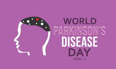World Parkinson's Disease day. Template for background, banner, card, poster 