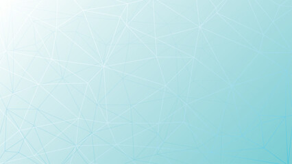 透明感のある青色の抽象的・幾何学的な背景、線とグラデーションで構成されたベクターイラスト