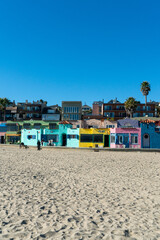 Fototapeta na wymiar Beautiful beach houses in Capitola, CA