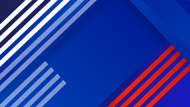 Abstract blue white and red background design